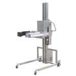 Elevador rotatorio de bidones semieléctrico serie ESJF150